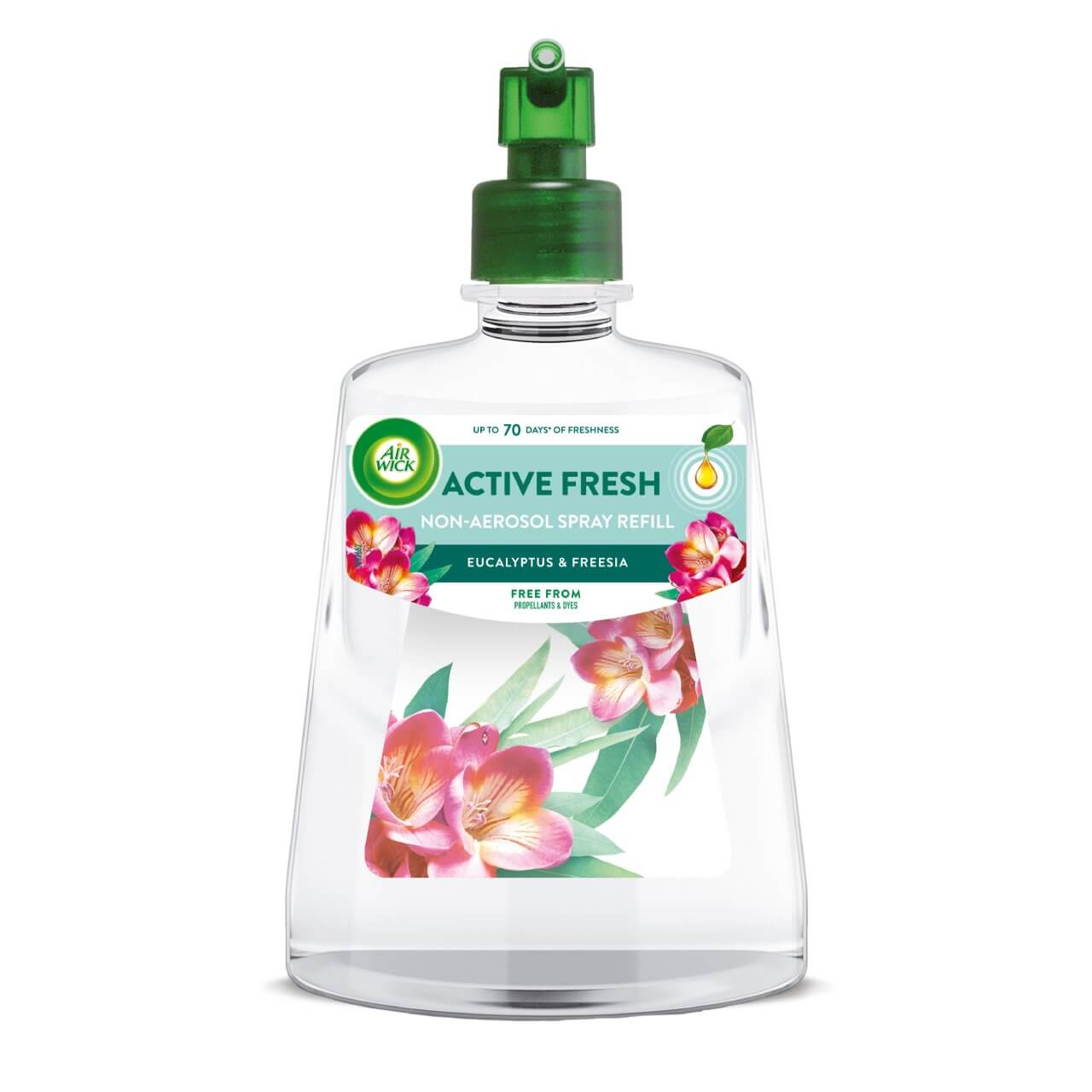 AIR WICK ACTIVE FRESH NON-AEROSOL AUTO SPRAY REFILL EUCALYPTUS & FREESIA 228ML